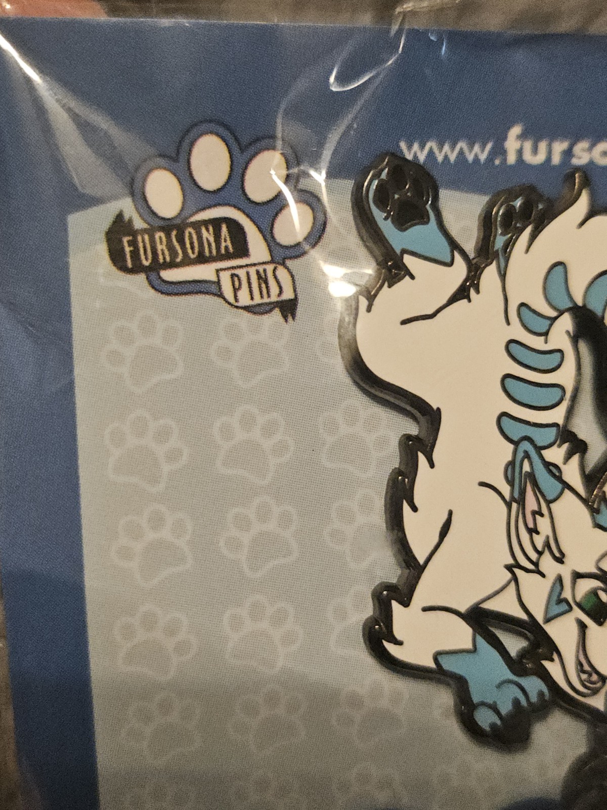 Fursona Pins Arctic Fox Furry Enamel Pin PREVIOUSLY DISPLAYED SEE PICS