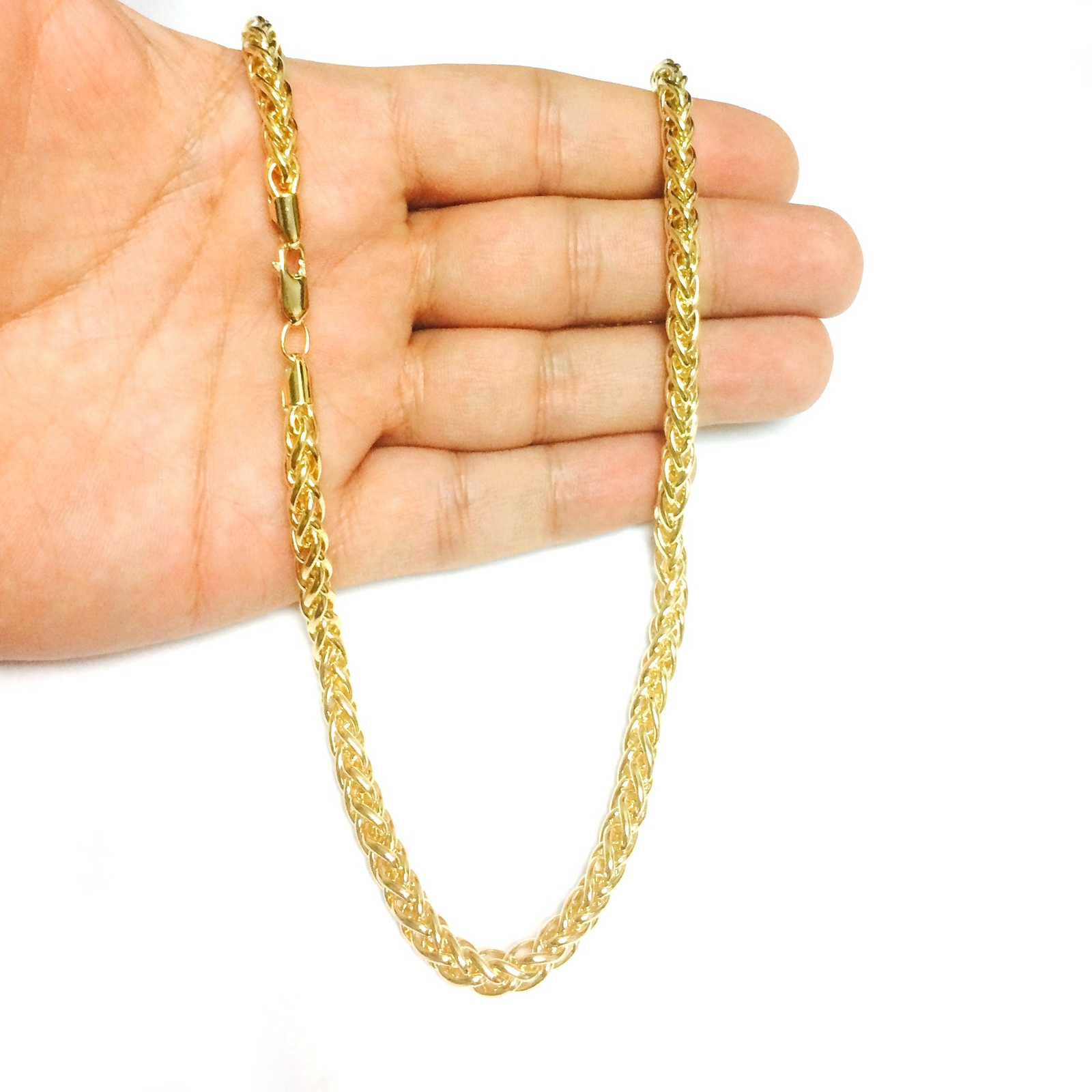 14k Yellow Real Gold Filled Round Franco Chain Necklace, 6.0mm, 20″