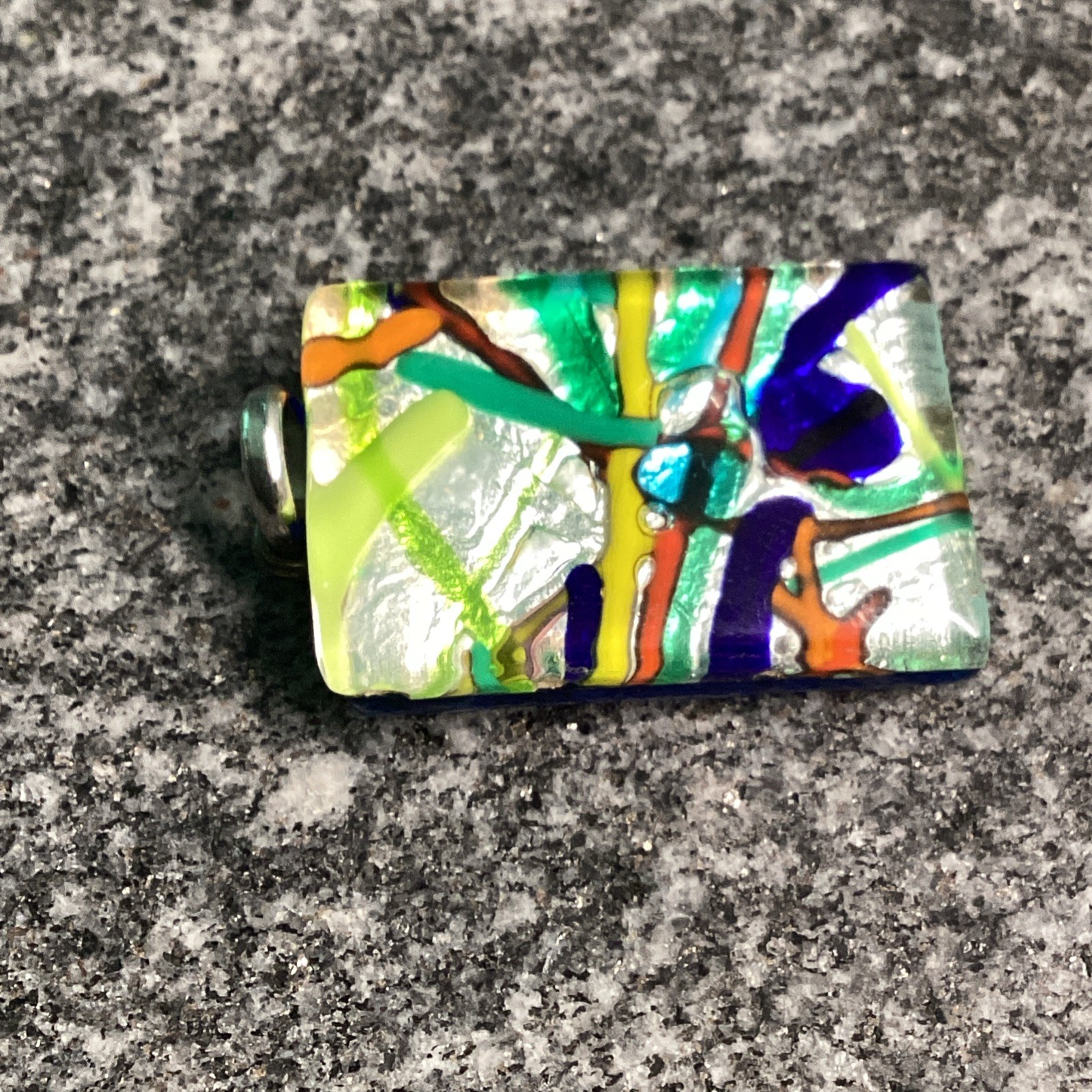 Murano Glass Rectangular Pendant