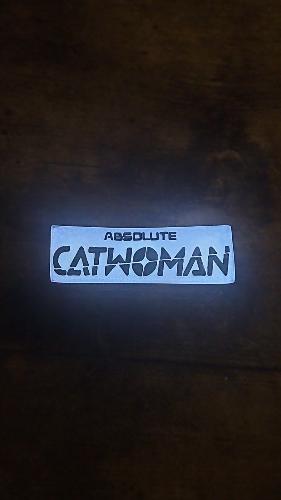 Absolute Catwoman Regular Title UV Reactive Pin – Handmade