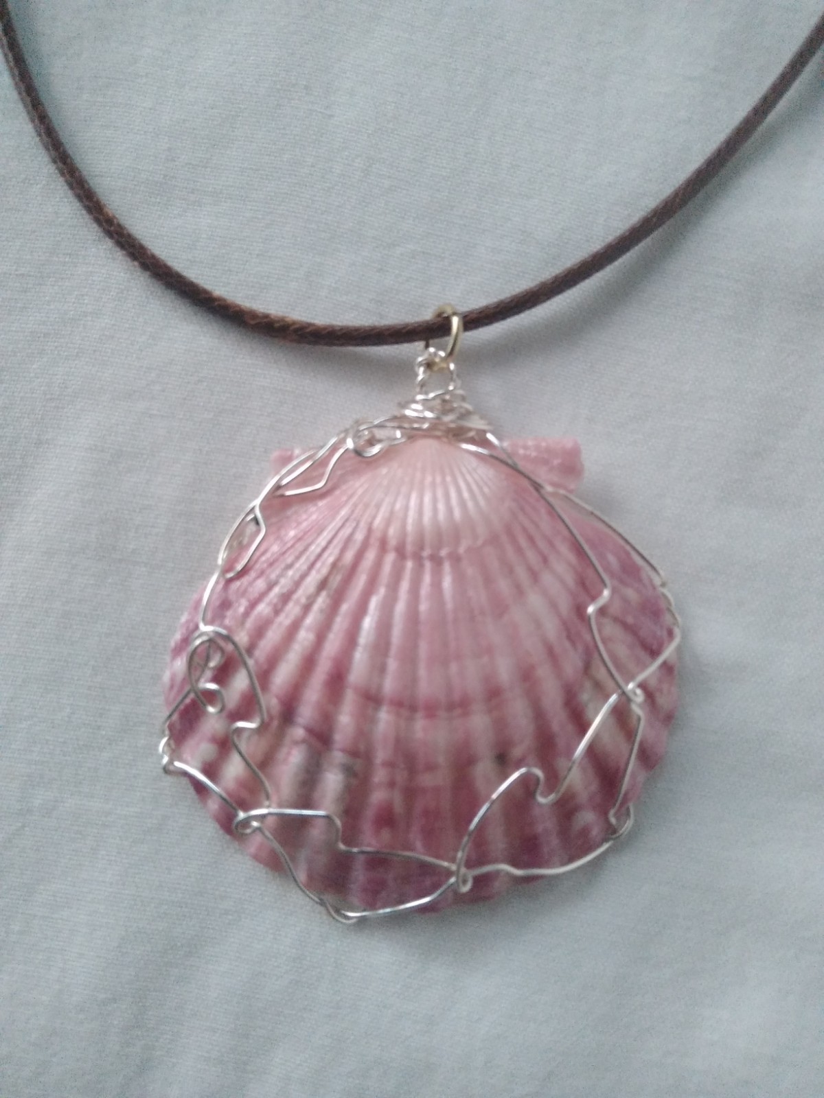 Seashell Pendant Beach Necklace 19″ Boho Women’s Jewelry USA Seller Gift