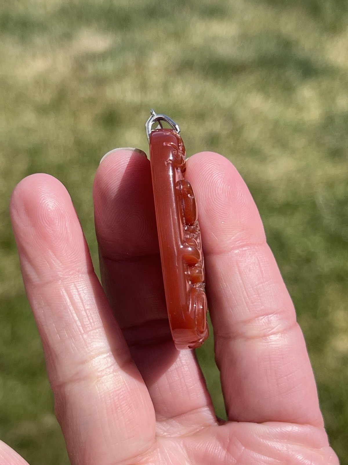 Carnelian Chinese Zodiac Rat Pendant – See Pics for measurements