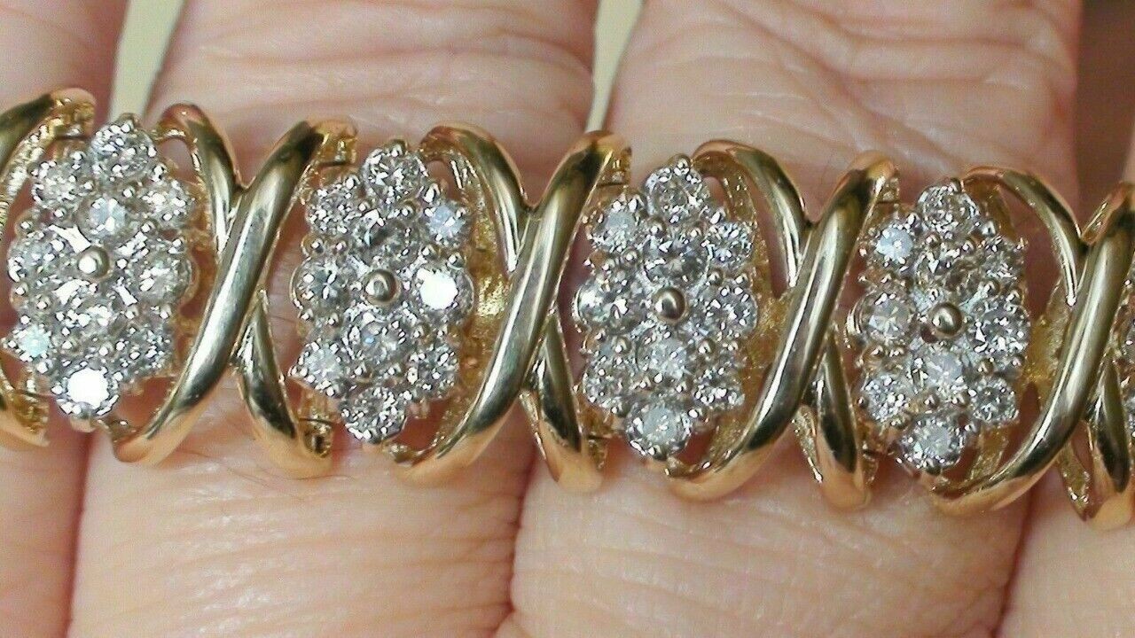 8.00 CT Round Cut Diamond Tennis Gift Bracelet 14K Yellow Gold Finish