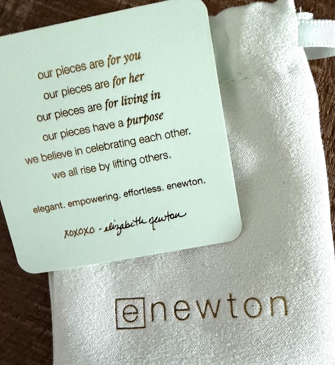 NWT Enewton Choker Necklace, Hope Unwritten Oh Snow You Dont White & Gold Filled
