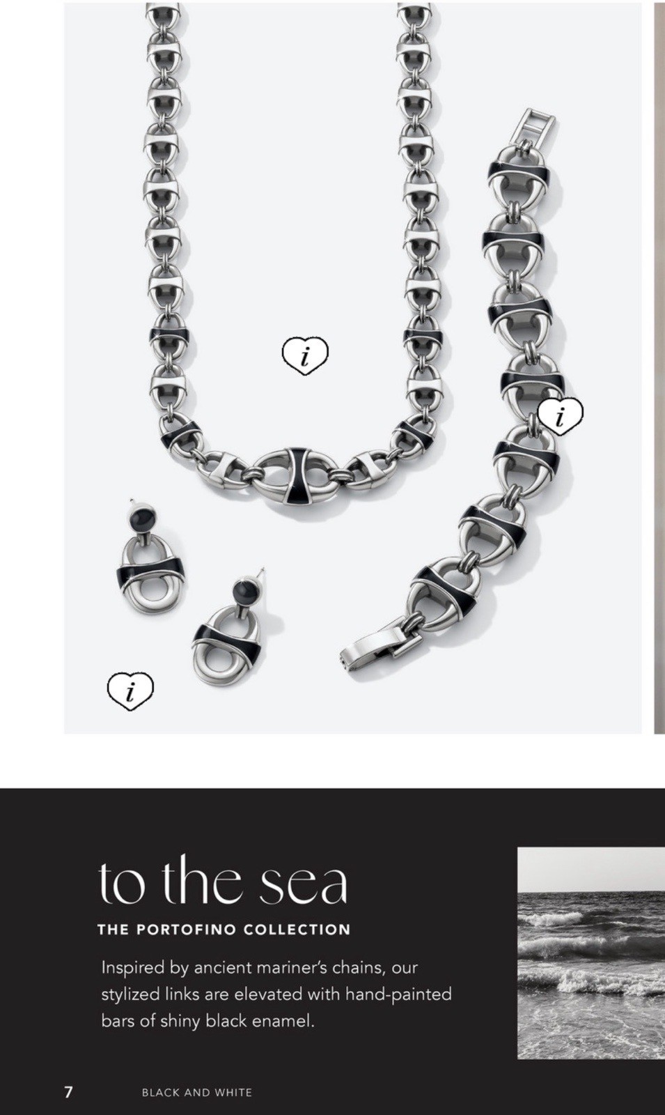 Brighton Portofino Black Glossy Enamel Necklace Bracelet & Earrings Set NWT 🖤