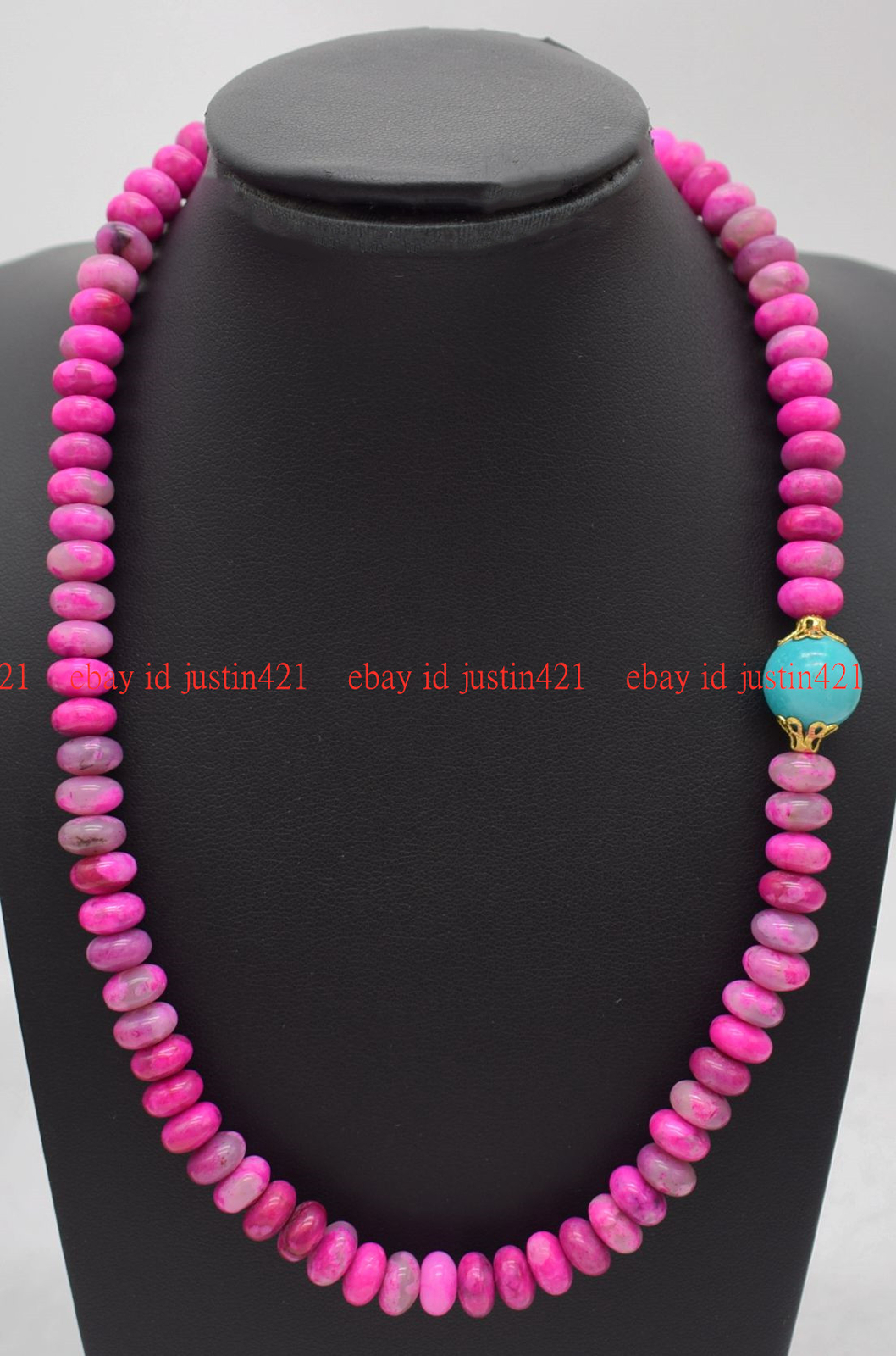 Natural 5x8mm Smooth Pink Crazy Agate Rondelle Gemstone Beads Necklace 16-28″ AA