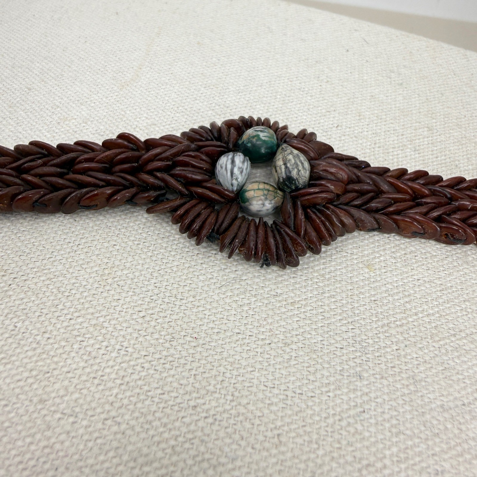 Koa Seed Bracelet Vintage Hawaiian Collector Souvenir Boho Island Beach