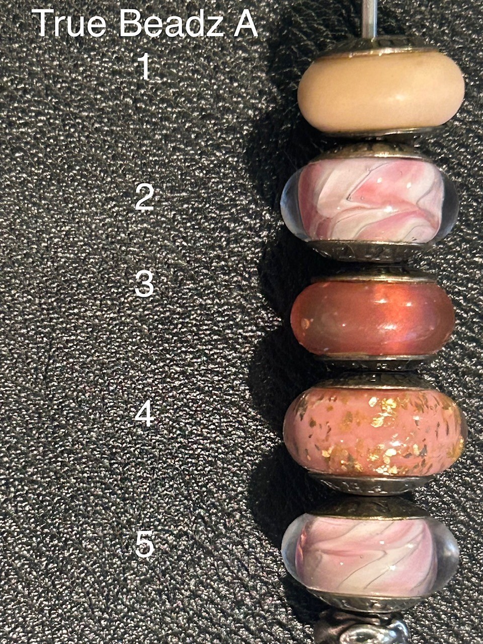 True Beadz- Pink Sweets, Choice of Bead-Buy 5, Get 6th free