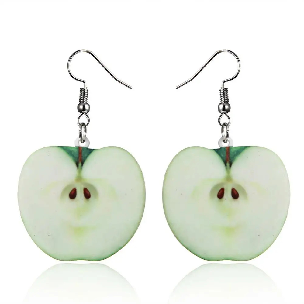 Fruit Dangle Earrings Strawberry Watermelon Tomato Kiwi Orange Acrylic Jewelry