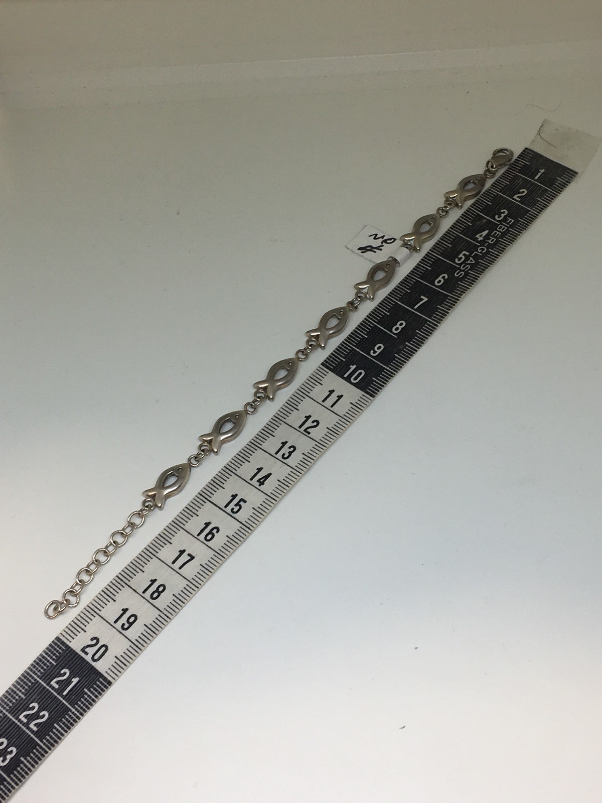 925 Silver Fish Bracelet 9.4 Grams Free Shipping