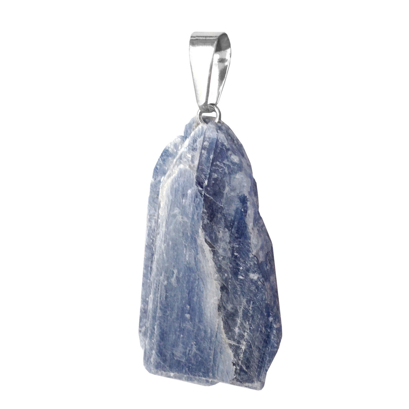 BLUE KYANITE Crystal Pendant Necklace Silver Chakra Heal RAW Gemstone Natural