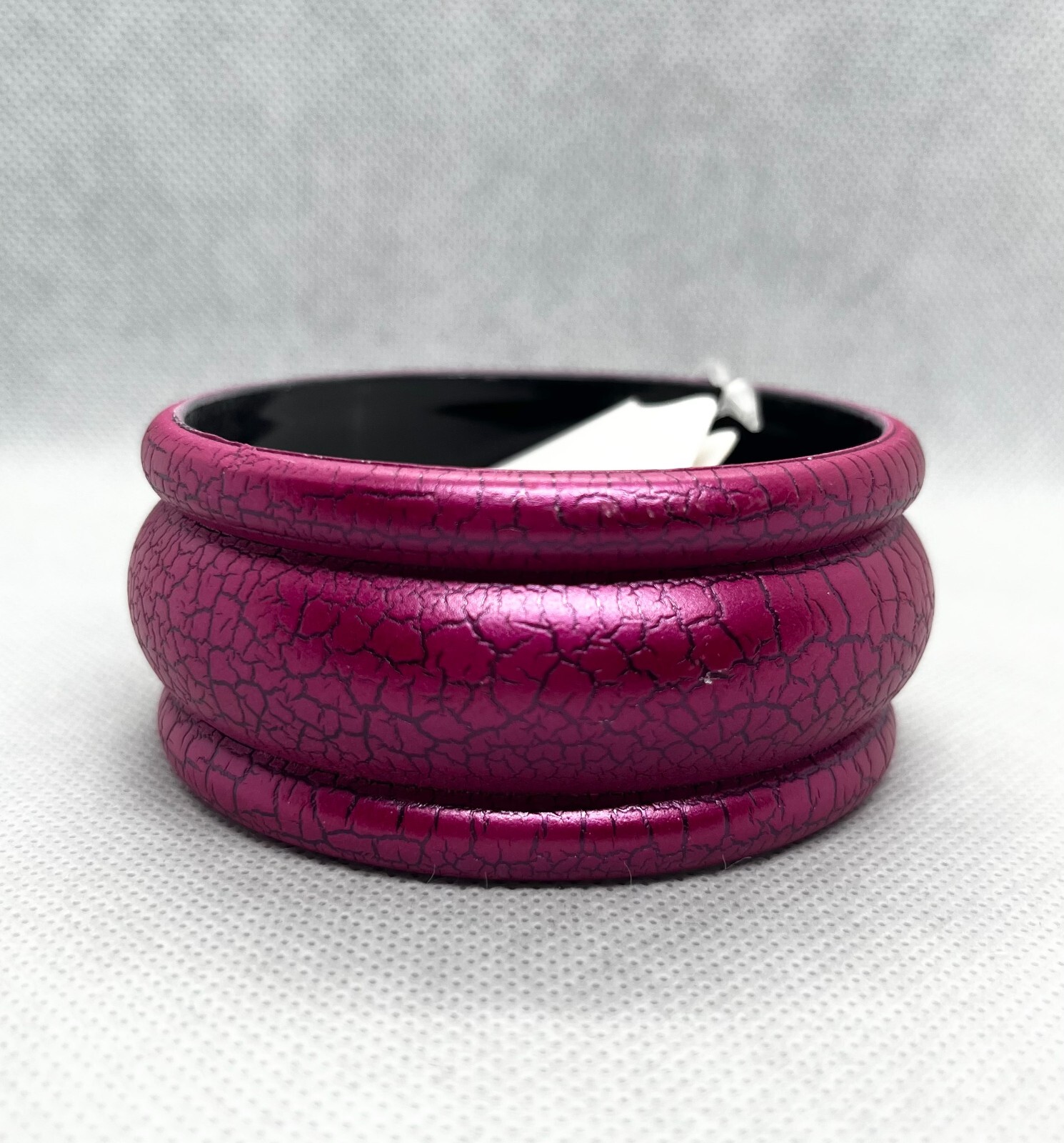 Cute Unique Crackle Cuff Bracelet Lime Green Grey Fashion Jewelry Style 1