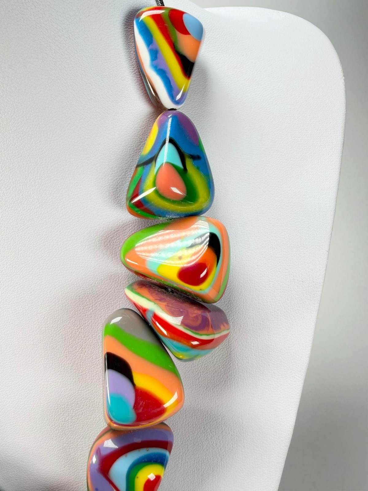 Sobral – Multi-Colour “Anton” Diamante Resin Necklace ( 003614 )