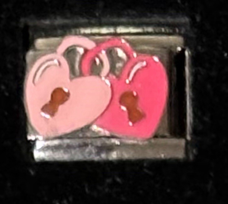 Locks Together Wholesale Italian Charm Enamel Link 9MM K45-2