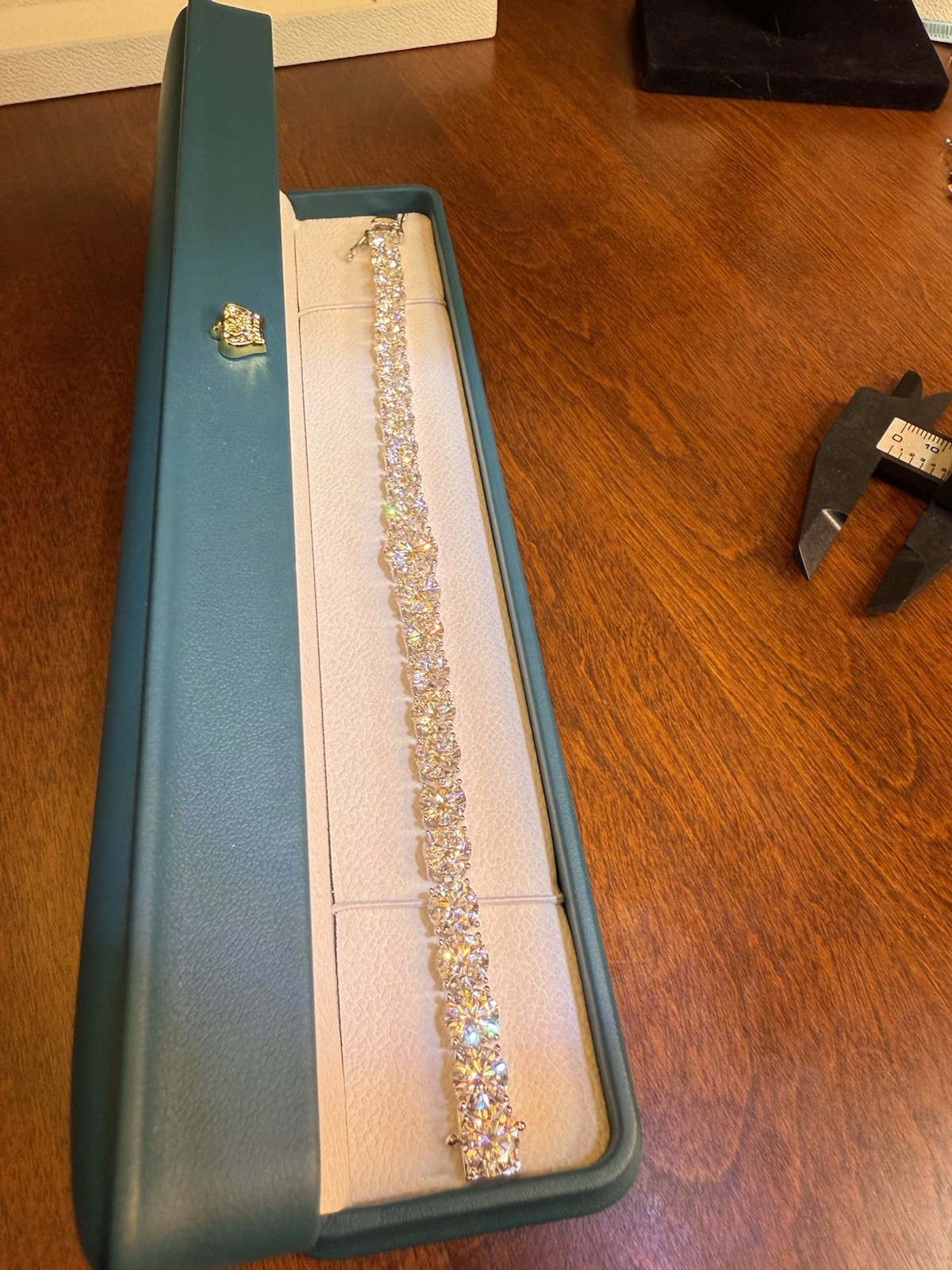 60CTW GRADUATING MOISSANITE TENNIS BRACELET 7-9MM 8.5” SOLID Sterling Silver