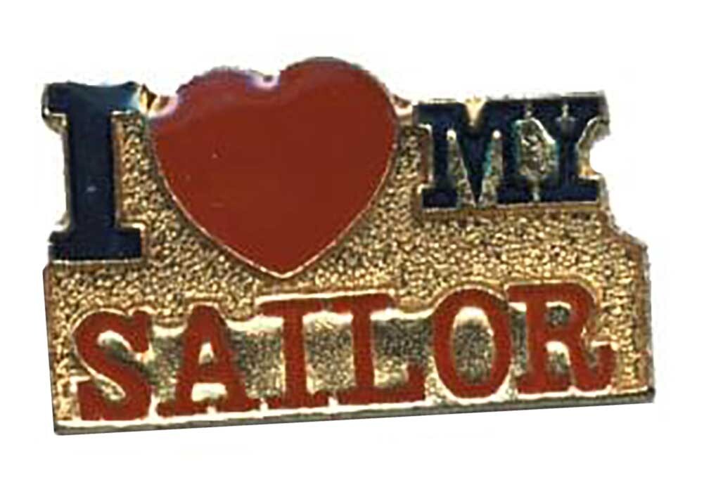 I Love My Sailor Bike Motorcycle Hat Cap Lapel Pin HP4116