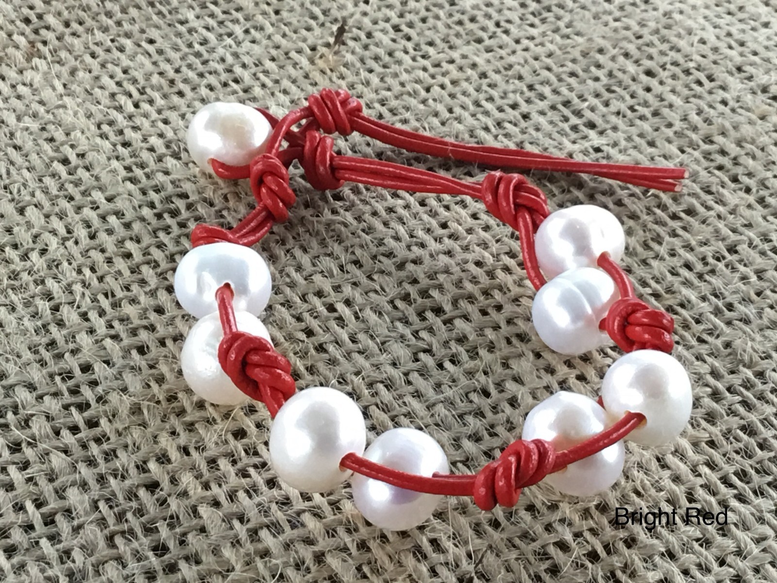 Leather Pearl Bracelet w/Gift Bag, Birthday Gift, Sweet 16 Gift, Gift For Her