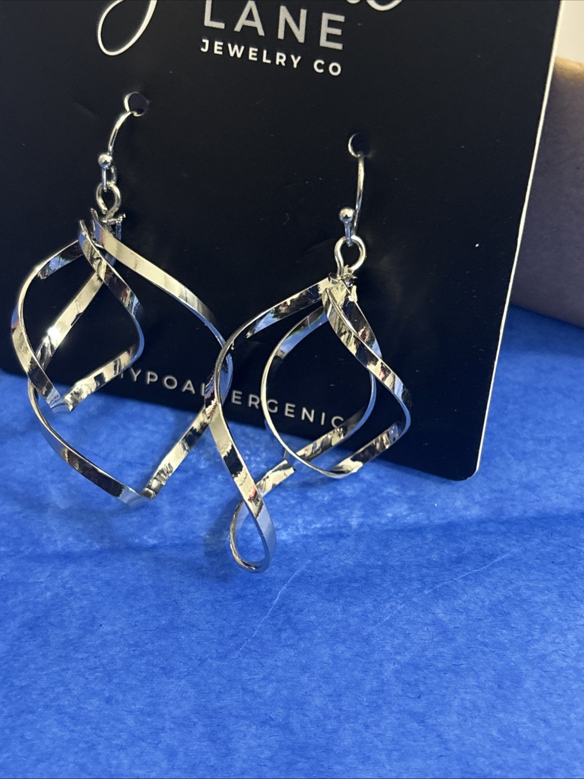 Jasmine Lane Jewelry Hypoallergenic Earrings, Spiral, NEW