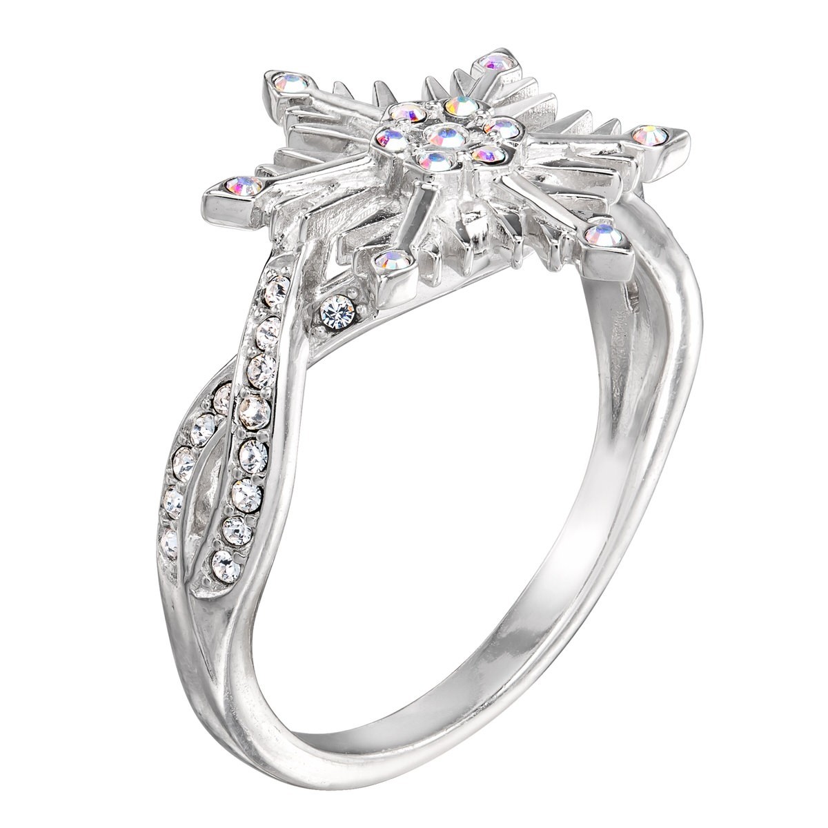 Disney X RockLove NEW ‘Frozen’ Aurora Borealis Crystal Snowflake Ring – Size 7