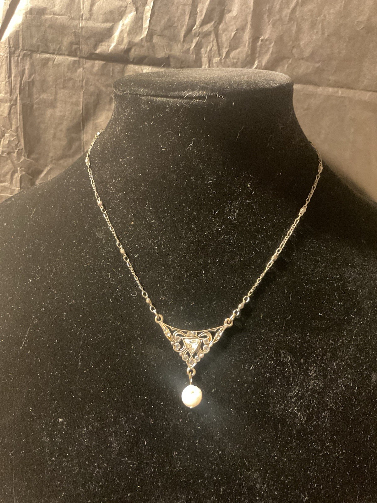 Anne Koplik Winford Crystal Necklace Made In USA