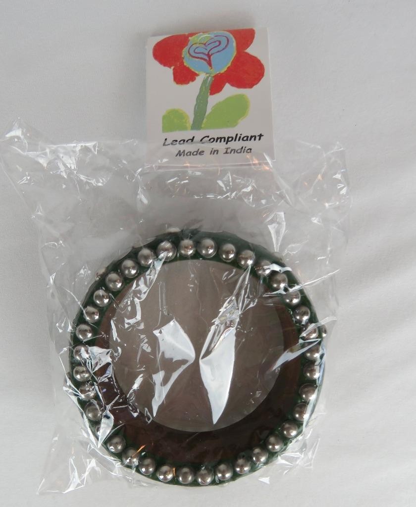 Wrist Bangle Bracelet Gothic Studded Wide Punk Green Antika Collection Gift