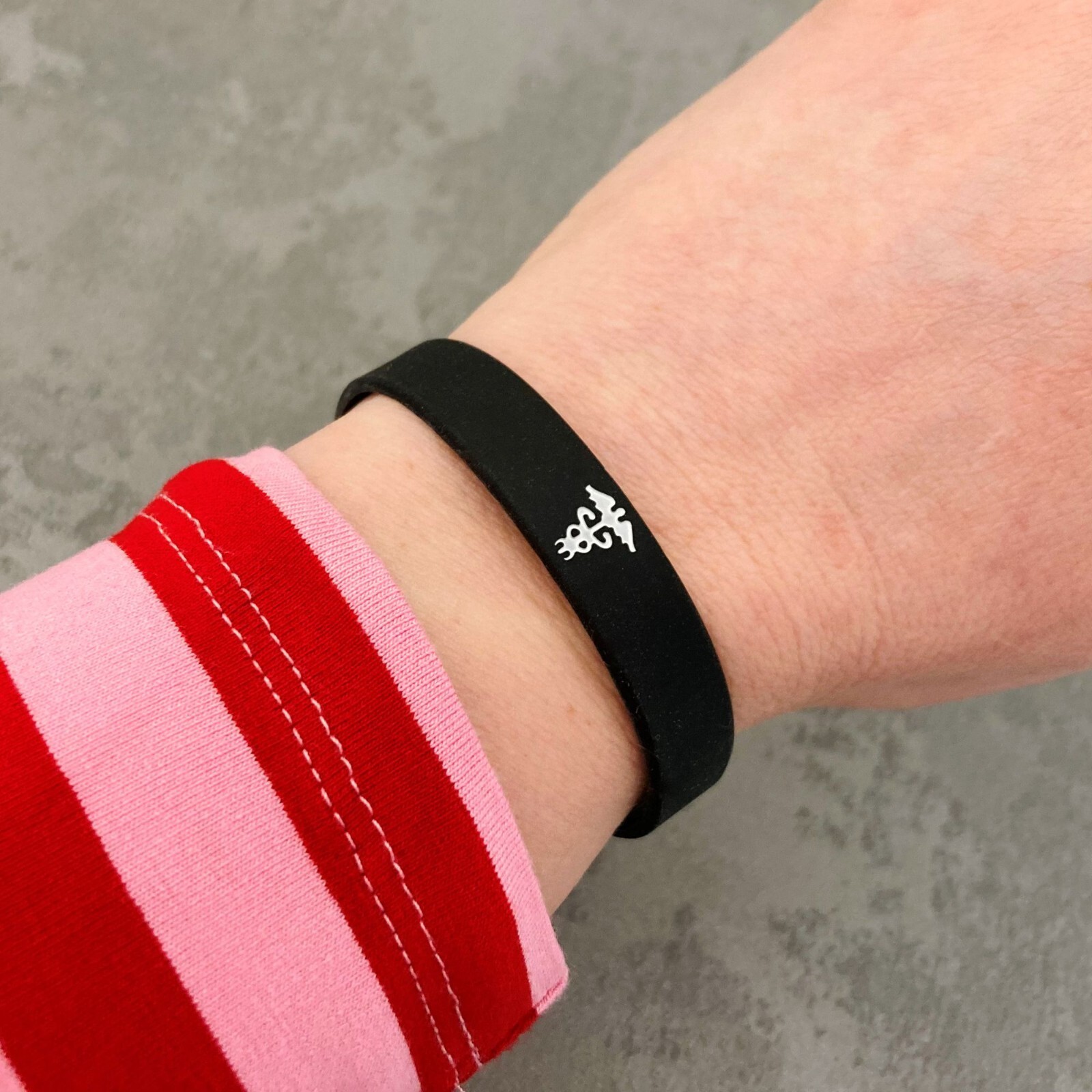 Spinal Cord Stimulator Hidden Medical Alert Wristband Anticoagulant ID Silicone