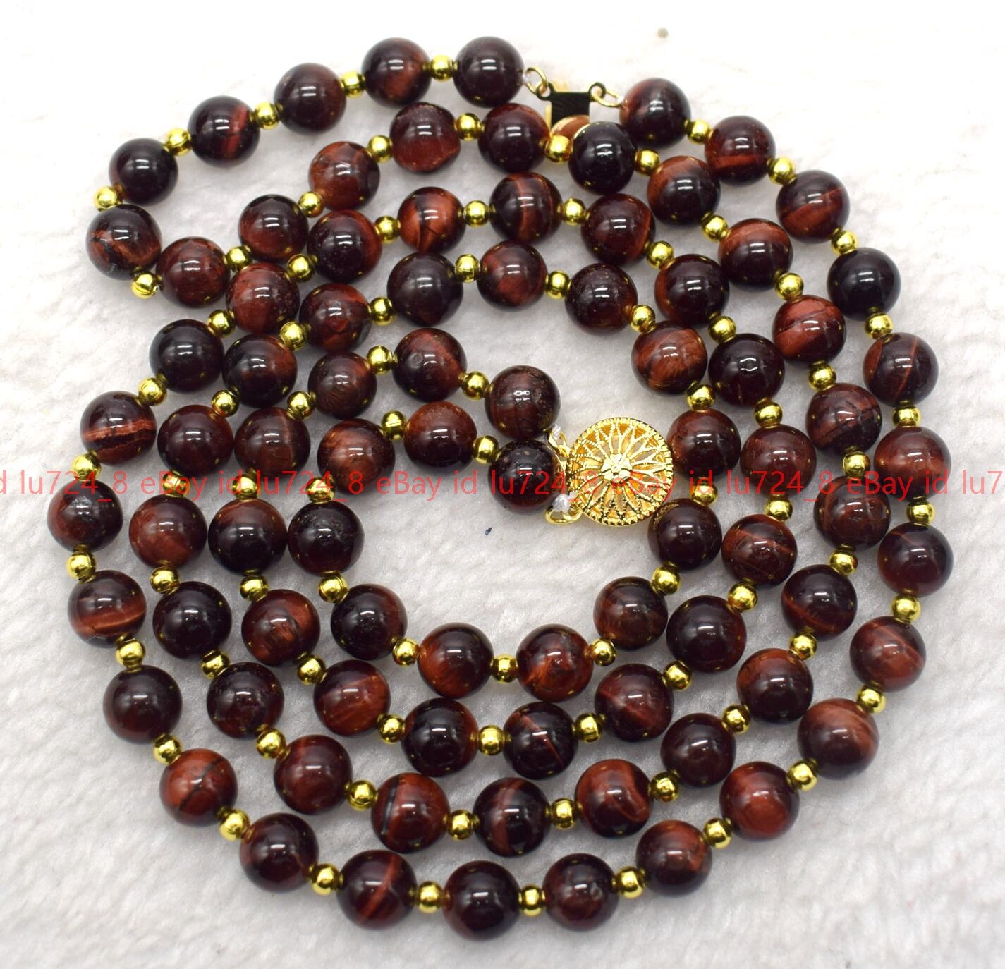 2 Rows 6/8/10/12mm Round Multicolor Jade Natural Gemstone Beads Necklace 18-19″