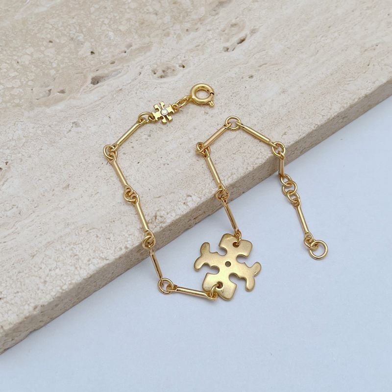New Tory TB Logo Chain Bracelet In Gold Size: 18 cm