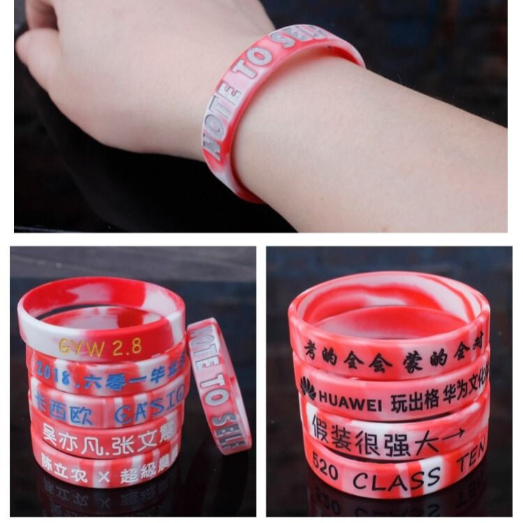 2-5pcs Custom Engraved Silicone Wristbands – Personalized Luxe Rubber Bracelets