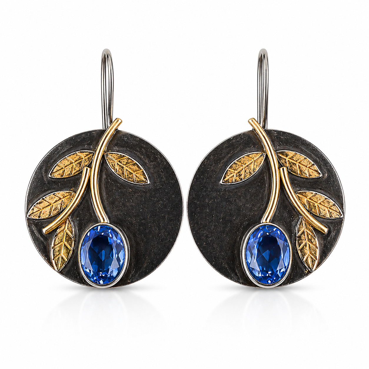 Tanzanite Gemstone 925 Silver Earrings Handmade Jewelry 1.95″ For Wadding Gifts