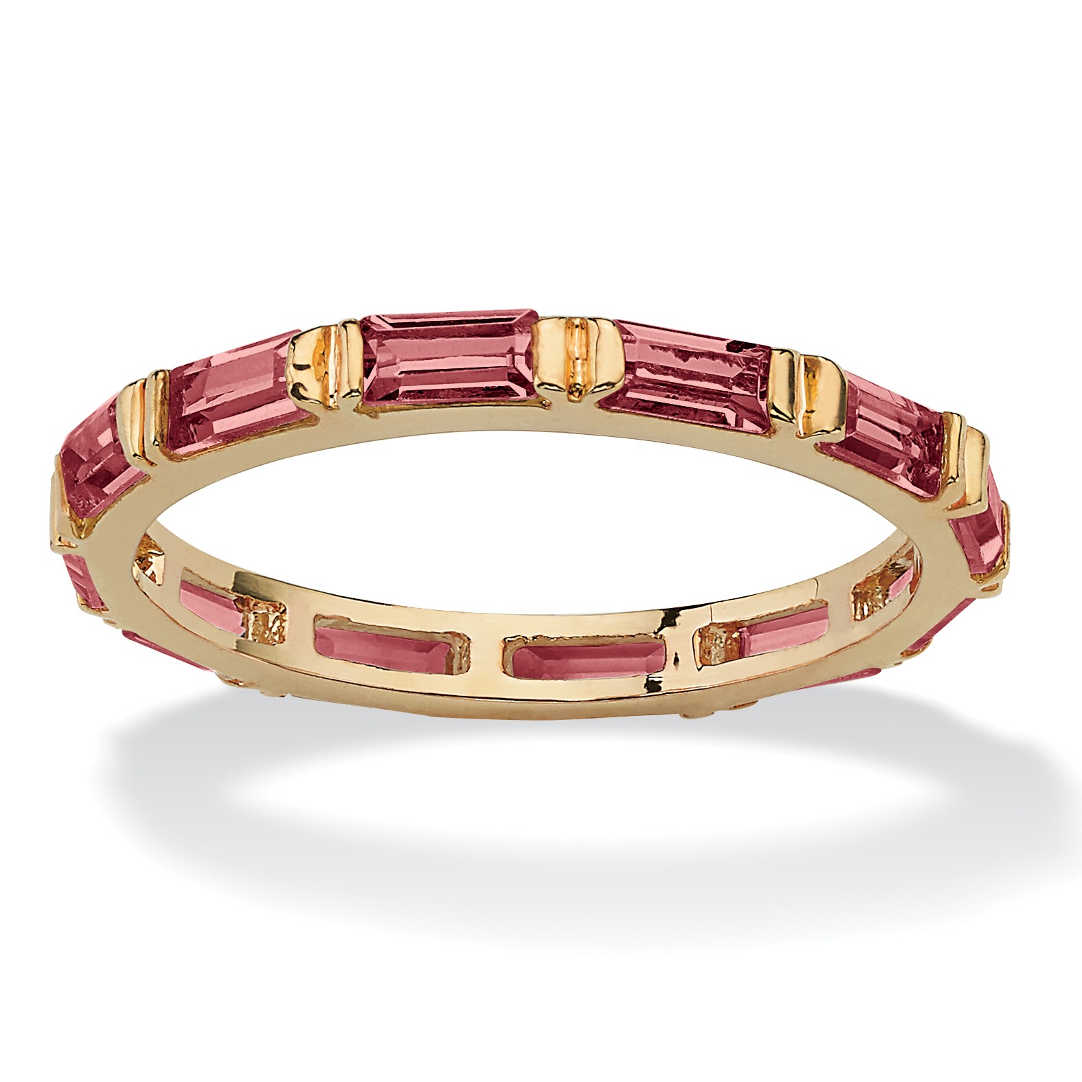Birthstone Eternity Band Gold-Plated