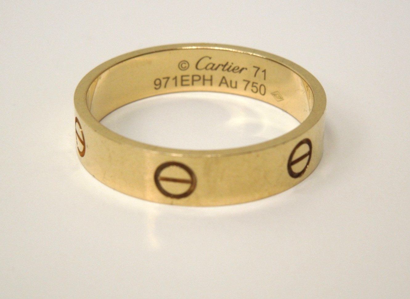 AUTHENTIC CARTIER LOVE RING 18k YELLOW GOLD BAND SIZE 71 (US 13.5)