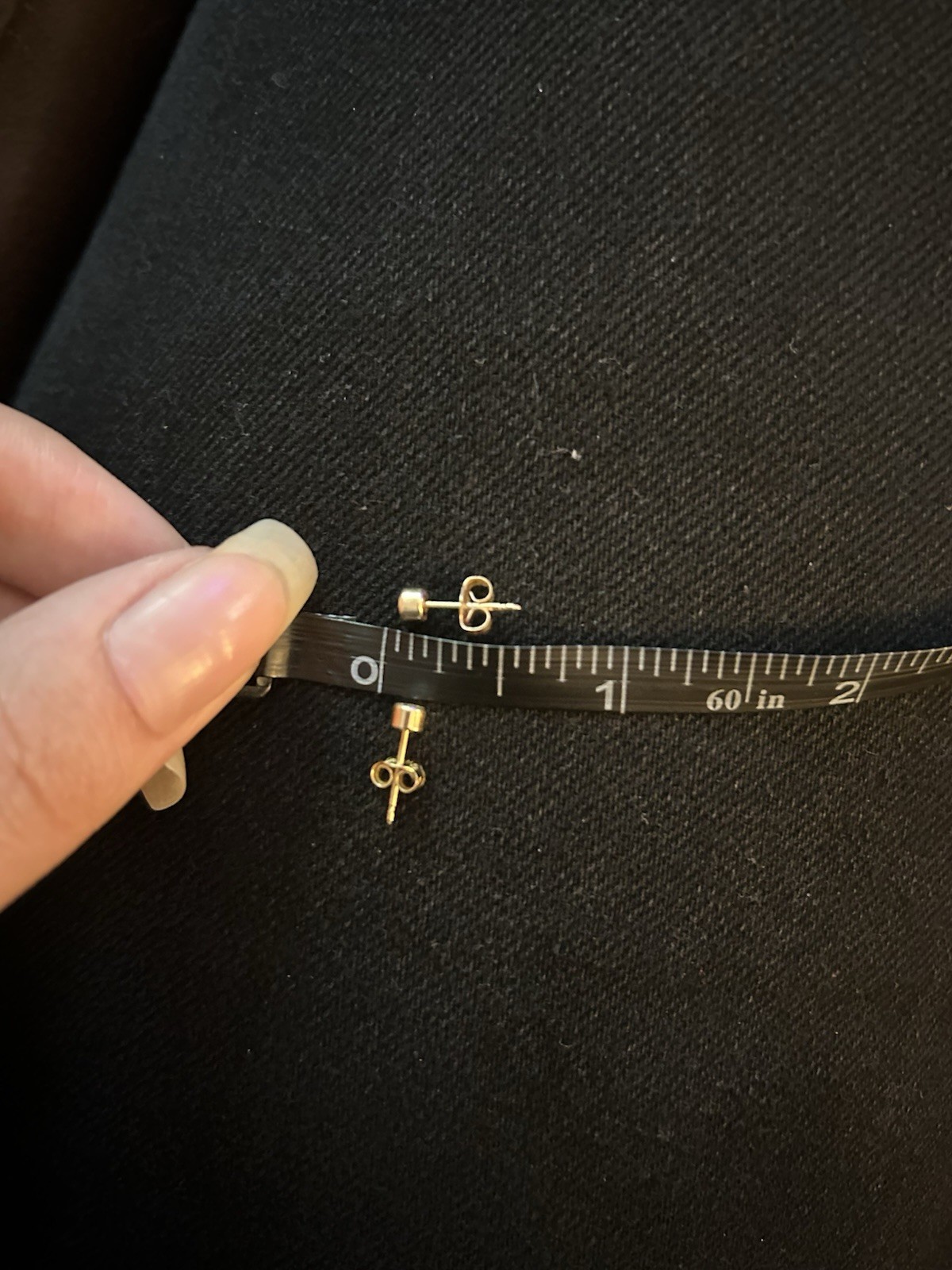 dainty solid gold studs