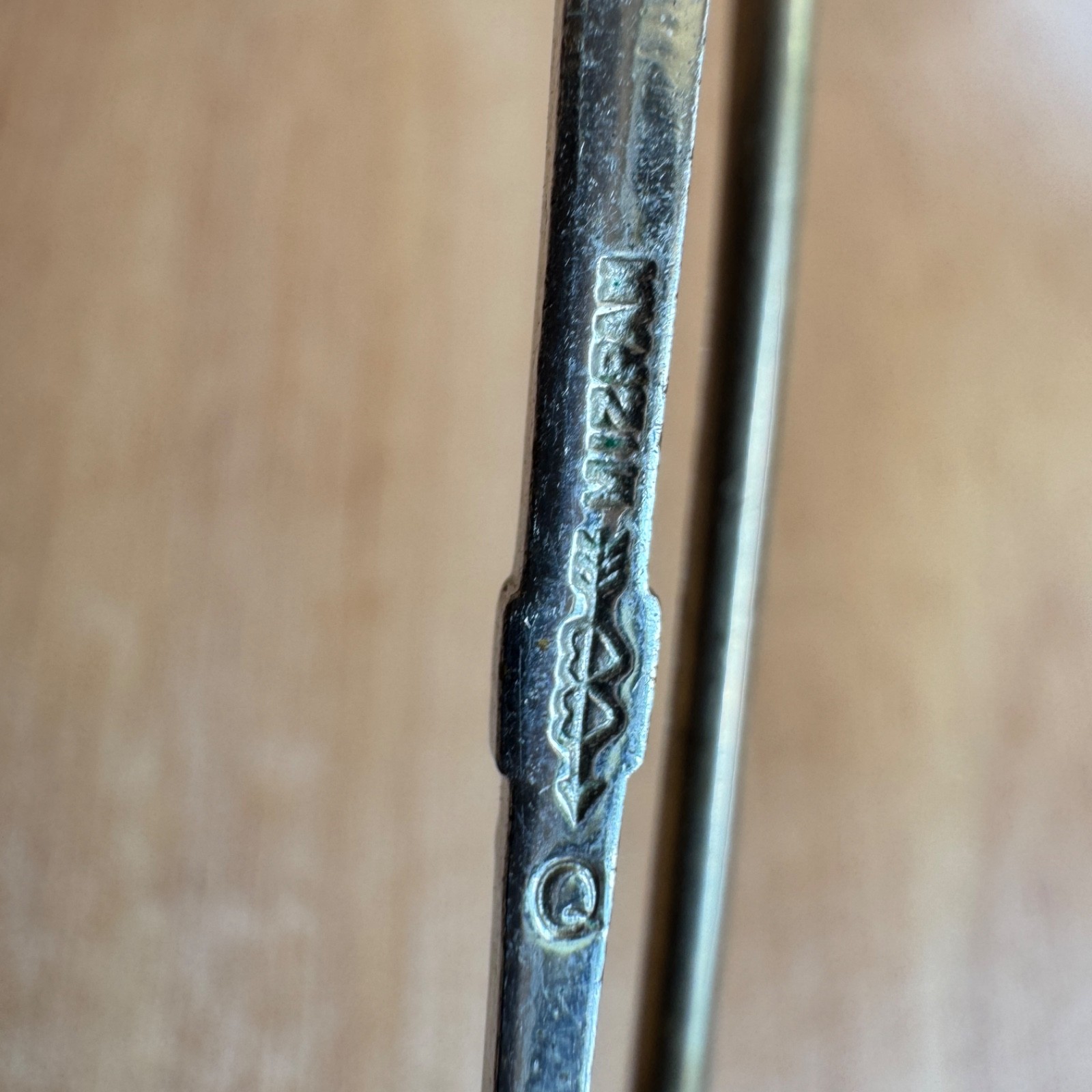 Vintage Scottish Kilt Brooch Pin Celtic Sword signed Mizpah