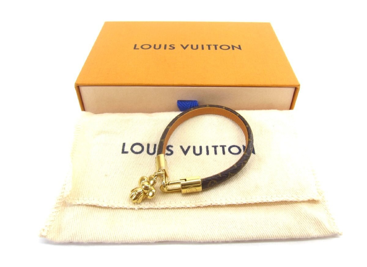 Louis Vuitton Bracelet Authentic M6773E Size 17cm Color Gold From Japan