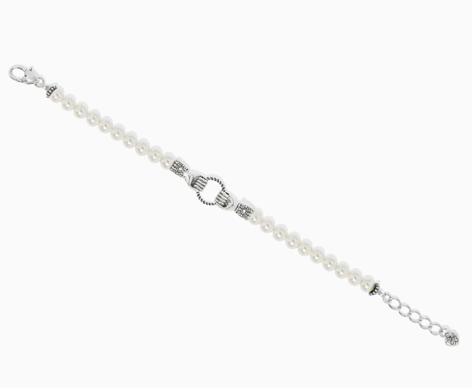 Brighton Loving Hands Bracelet Color: Silver Pearl JF0281 $88 NWT