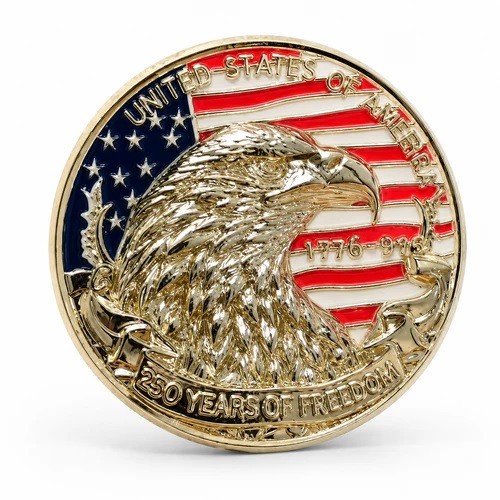 American 250th Golden Eagle Flag Stars Stripes Freedom 1776 2026