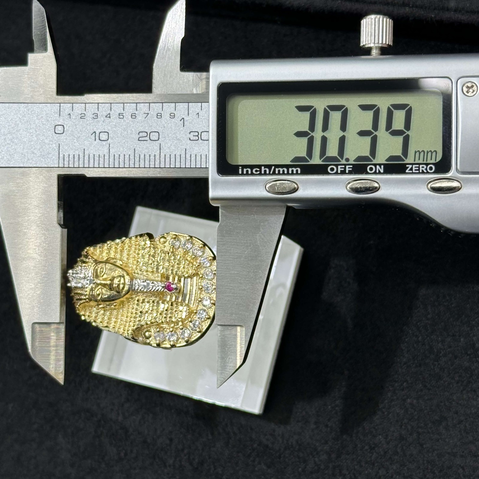 Large pharaoh Real 10K Gold Ring ANY SIZE