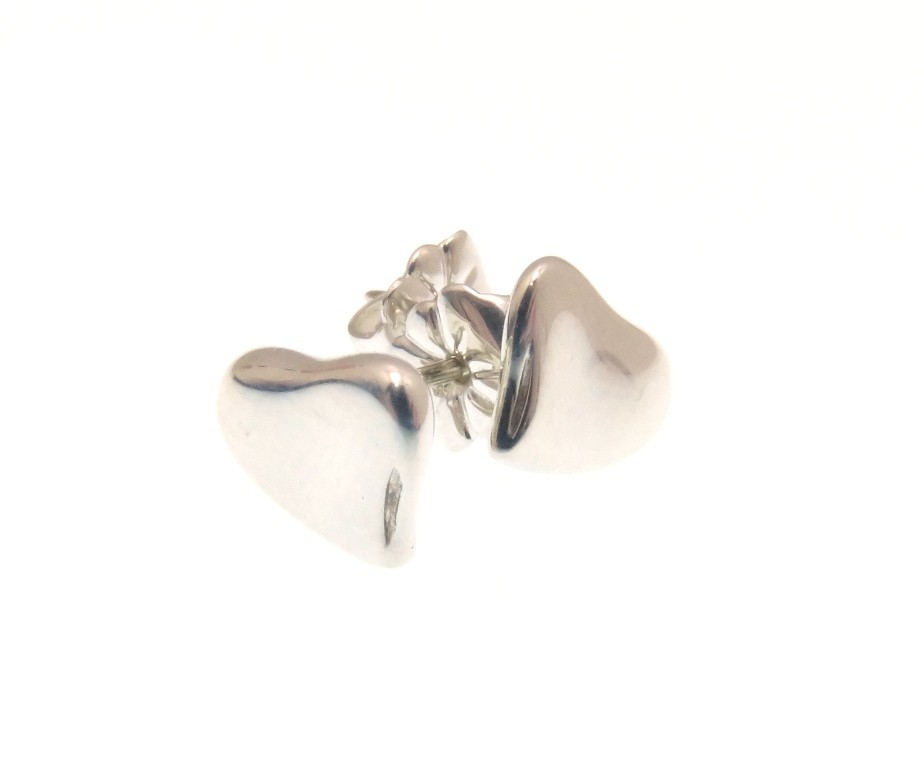 TIFFANY&Co. Tiffany & Co. Jewelry Full Heart Earrings /SV/ Approx. 1.5 205