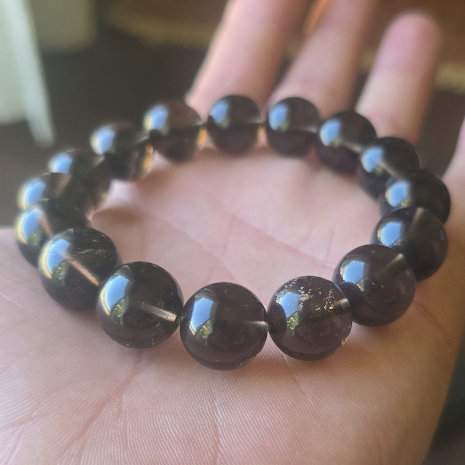 AGNI MANITITE PEARL OF FIRE ROUND BEADED 13MM -15MM BRQCELET