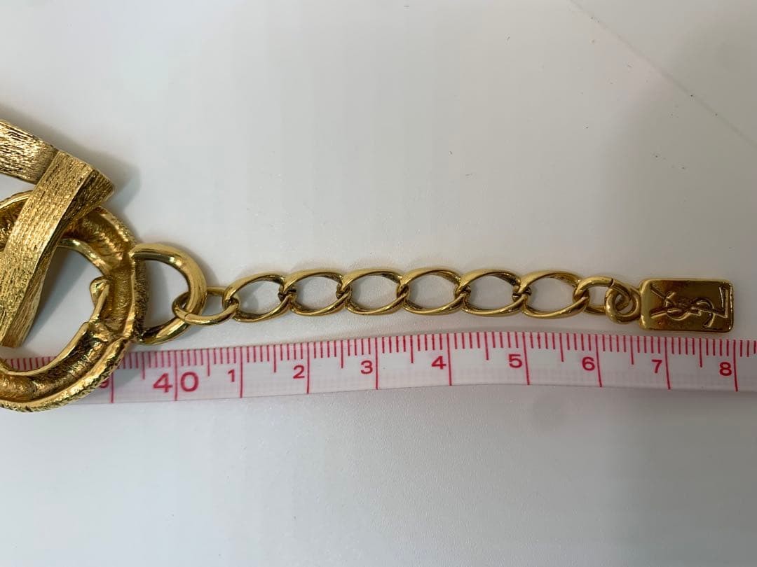 Yves Saint Laurent Gold Necklace Used Damaged Not specified