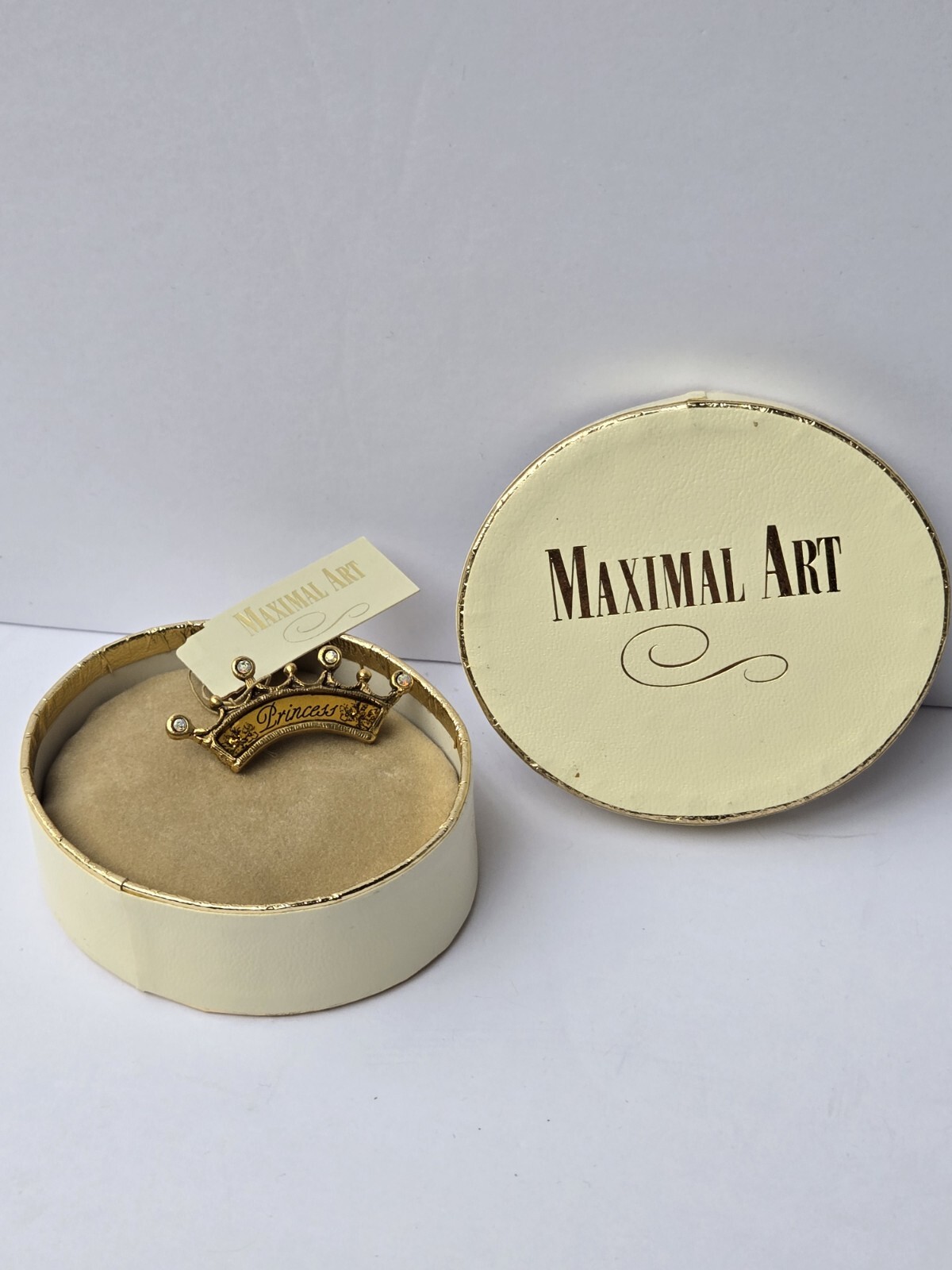 NWT Maximal Art 14kt gold-plated John Wind “Princess” Jewelry Brooch Pin 2002