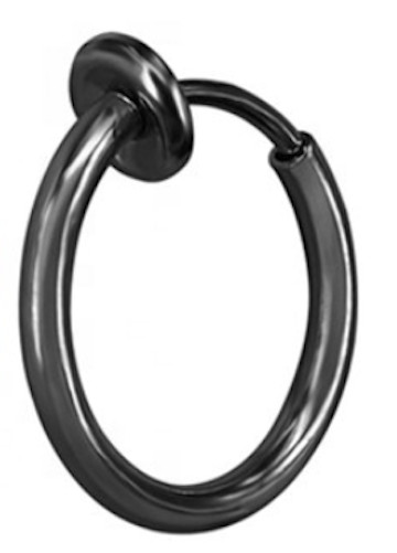 Stainless Steel Mens Women Clip on Non-pierced Hoop Nose Lip Ear Rings Earrings