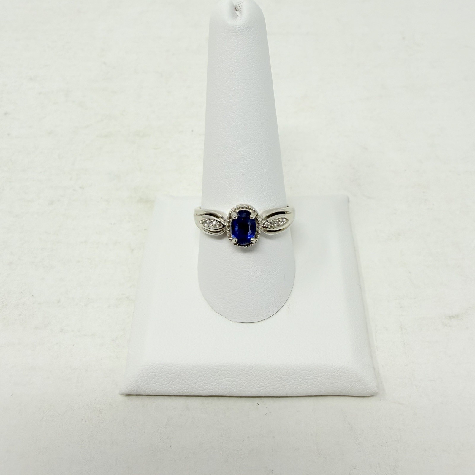 Shop LC Blue Kyanite Pendant with Chain & Size 10 Ring Set Sterling Silver 5334