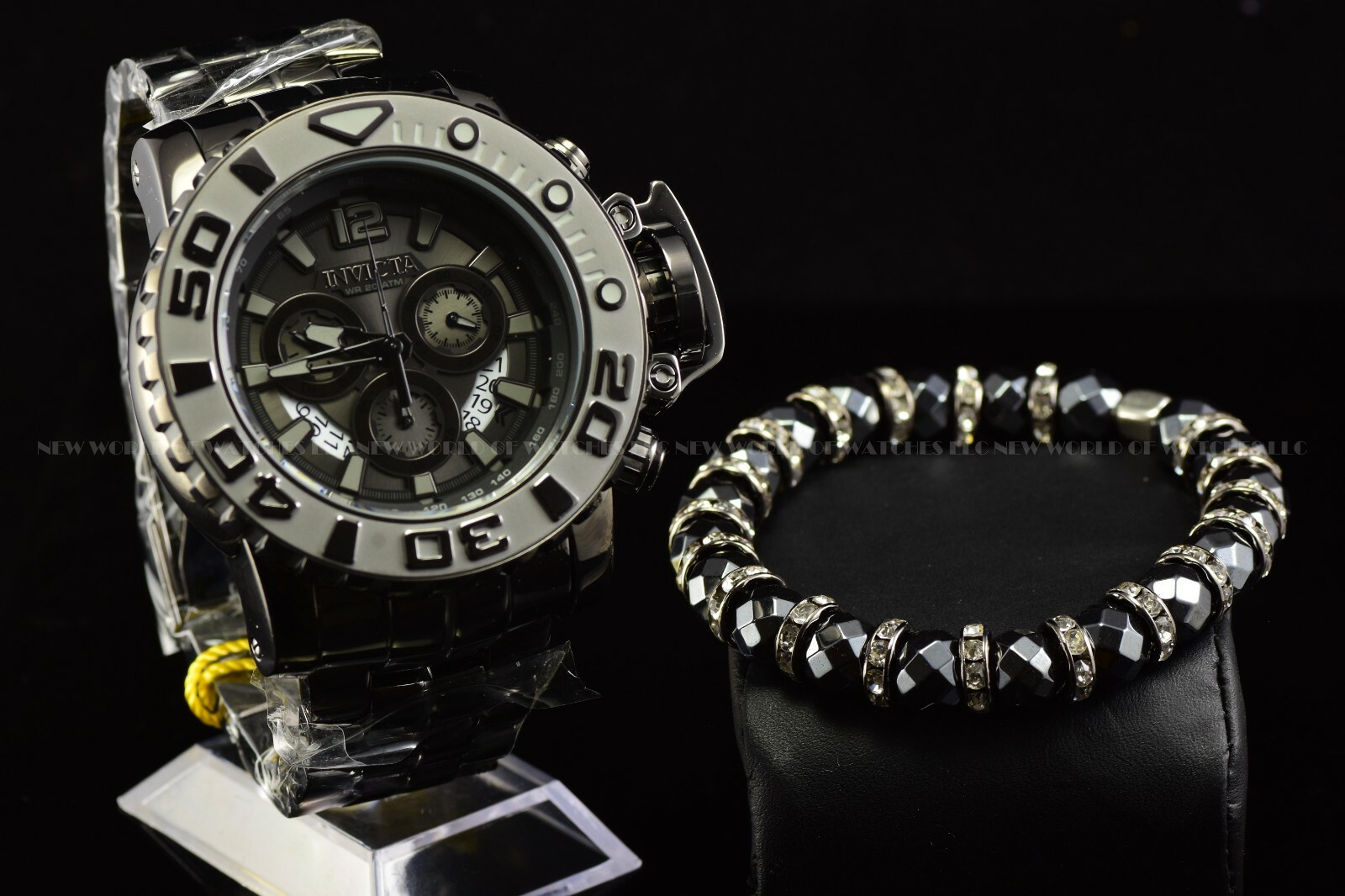 Beads Bracelet Handmade Jewelry Matching Invicta Sea Hunter 31431(Bracelet only)