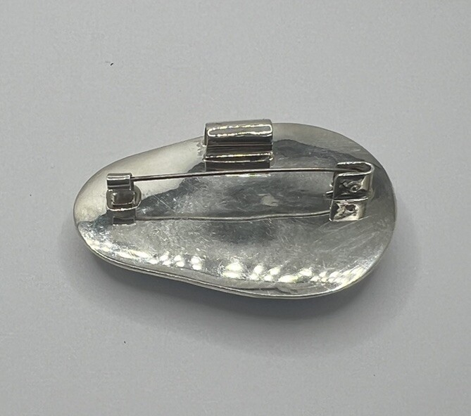 Enamel Pendant White Bear Silver Base