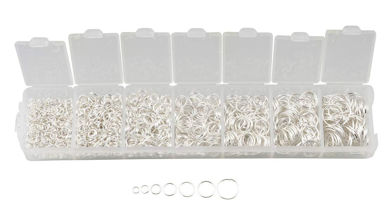 ALLinONE Mixed 7 Sizes Open Jump Rings Kit Jewelry Findings for DIY Craft Jew…