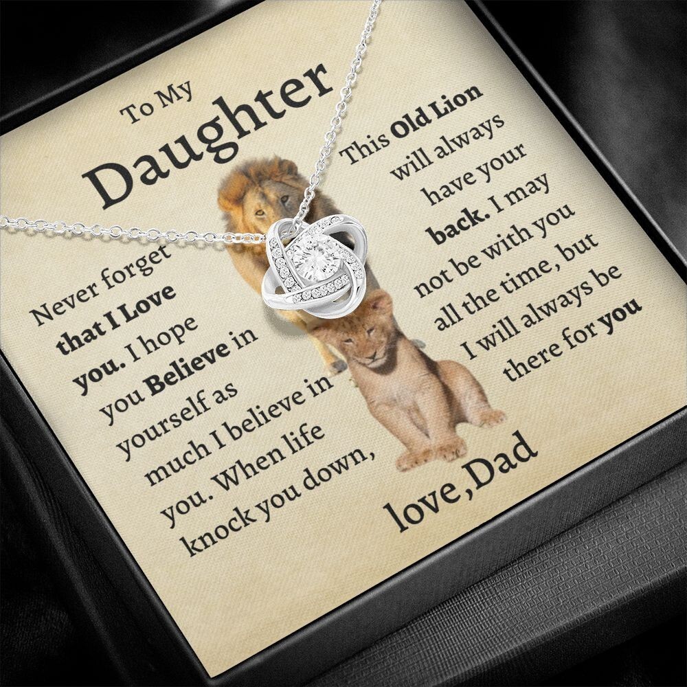 To My Daughter Necklace, Gift for Daughter from Dad, Daughter Father Necklace