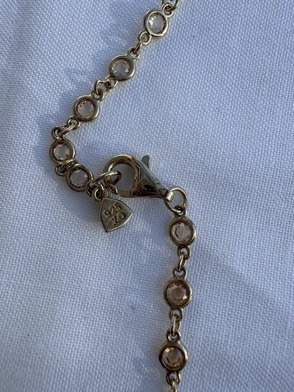 Judith Jack gold-plated sterling silver station necklace