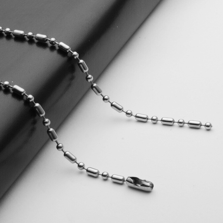 Wholesale New Stainless Steel Ball Beads Necklace Chain For Pendants 20″ – 32″